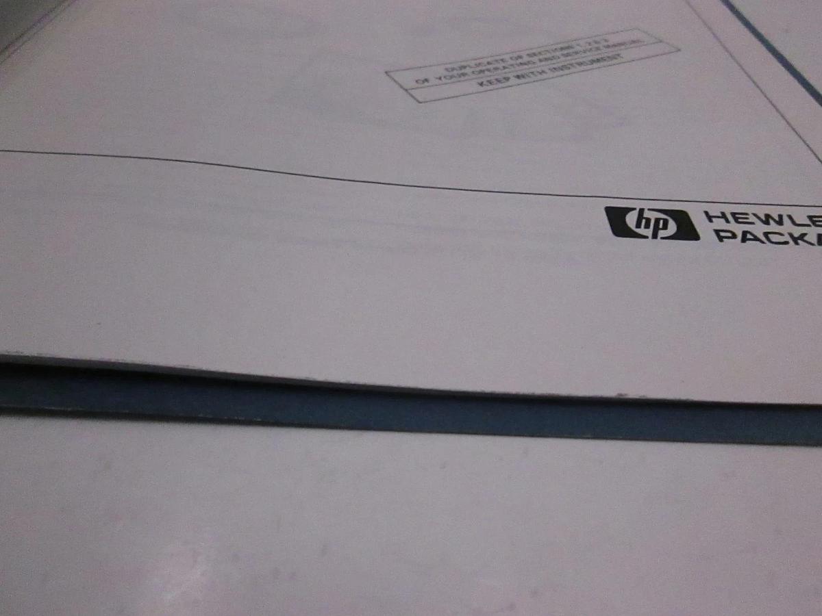 Used HP 3777A Channel Selector, Operating Information, Used