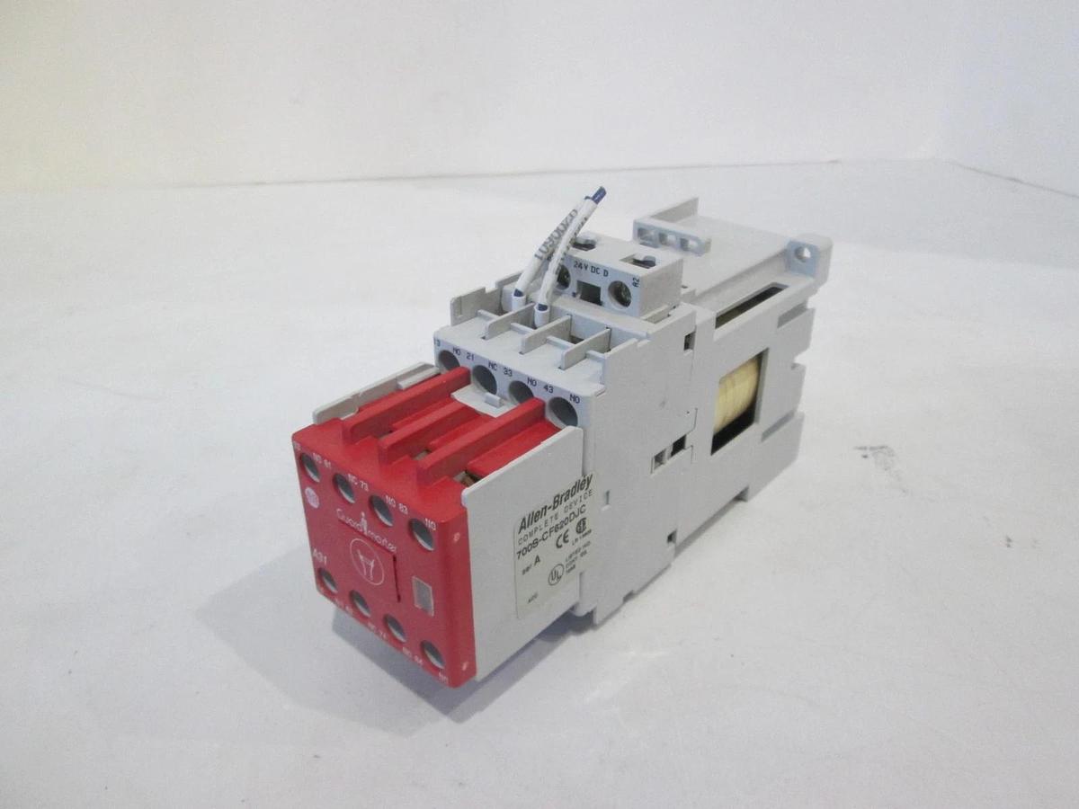 Used Allen-Bradley, 700-CF310D w/ 100S-F, Contact Relay and Auxiliary Contact, Used