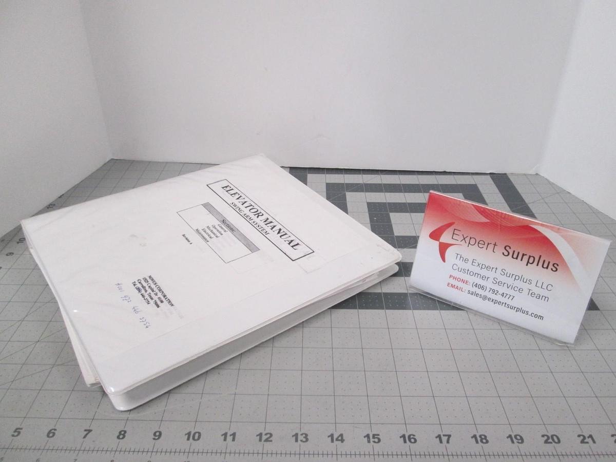 Used Philips, MOS-3, Elevator Module Swing Arm Operators Guide/ Introduction, Used