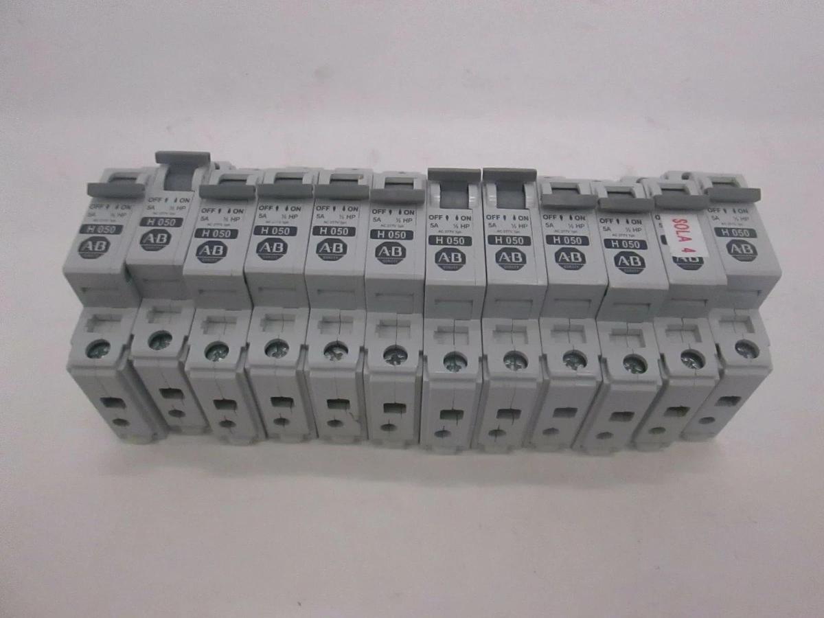 Used Allen Bradley, H050, Circuit Breaker, Used, Lot of 13