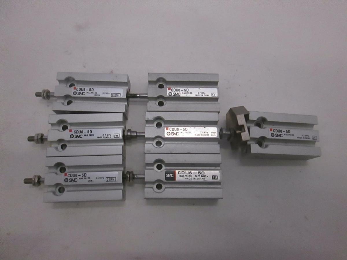 Used SMC, Compact Cylinder, CDU6-5D, Used, Lot of 7