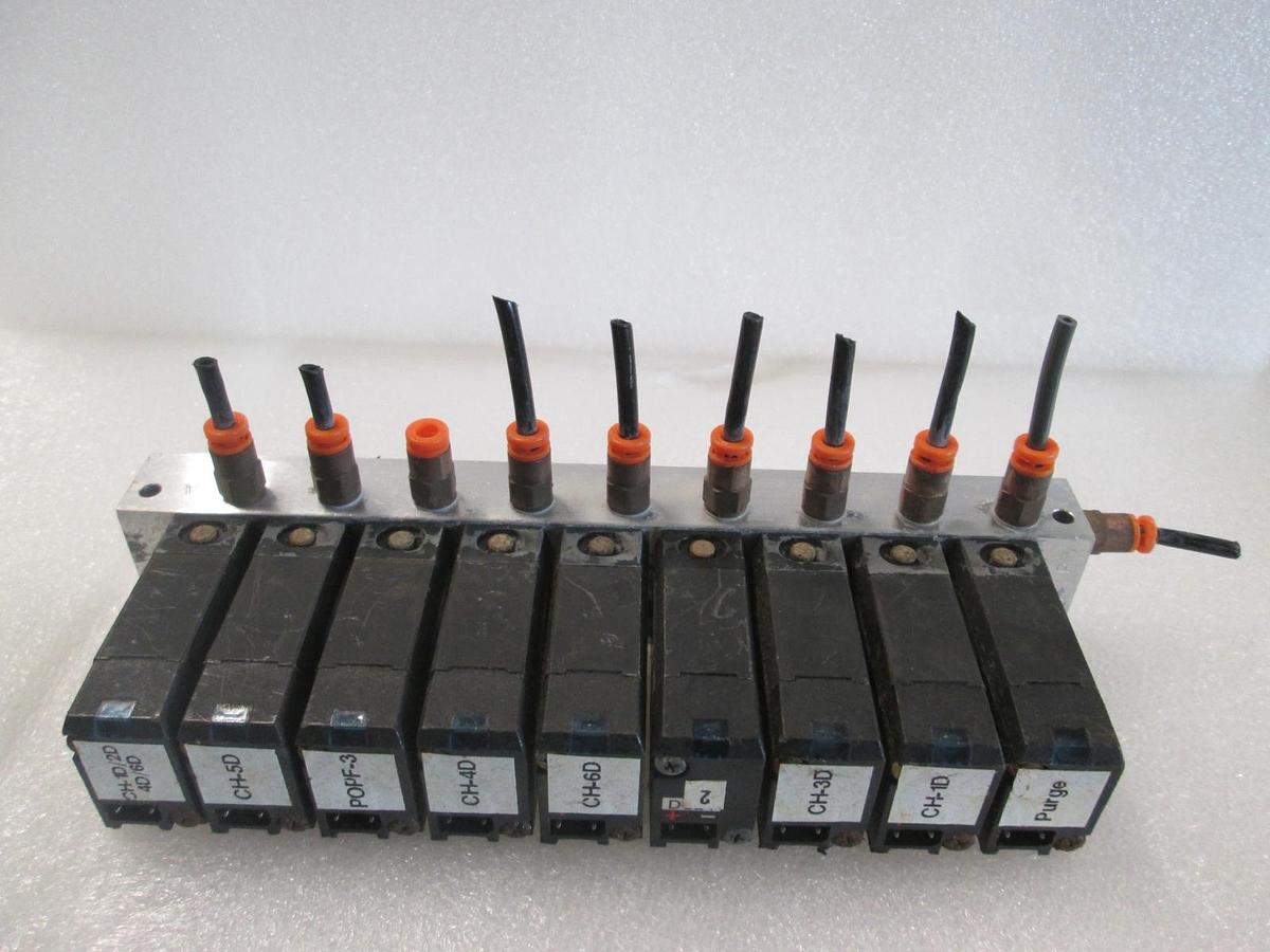 Used Honeywell, K3PX002, Solenoid Valve Block Assy, 9 Valve, Used