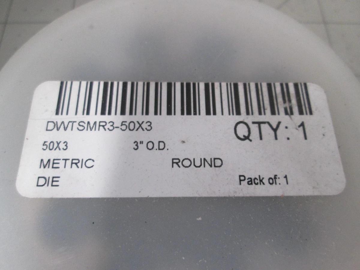 Drill America, DWTSMR3-50X3, 3" OD, Round Die, New