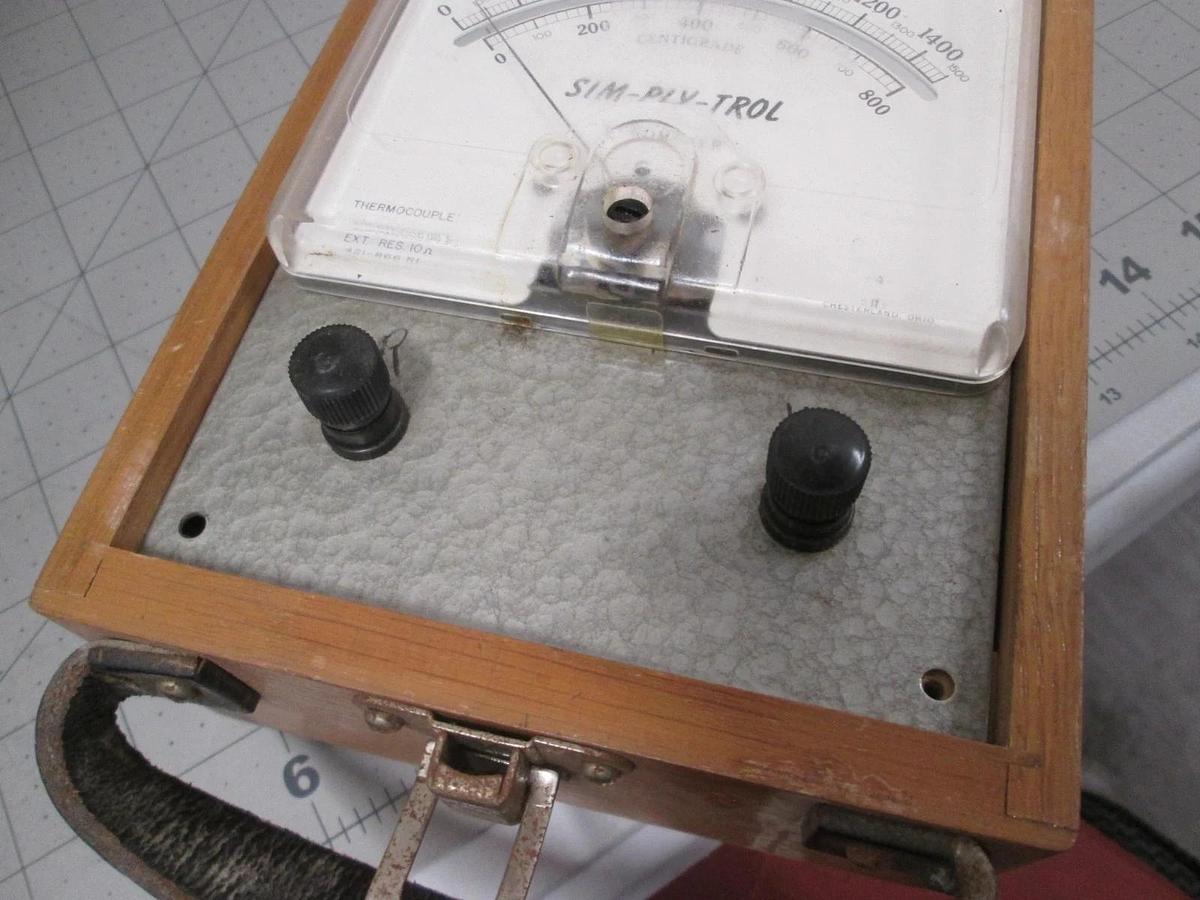 Assembly Products, 421-866 R1 SLM-PLY-TROL Pyrometer w/ Classic Wood Box, New