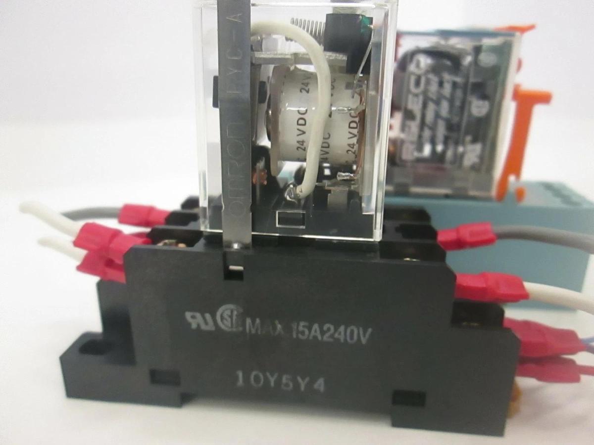 Used Releco, QR-C Relay w/ Socket and Unknown Relay, Used, Lot of 2