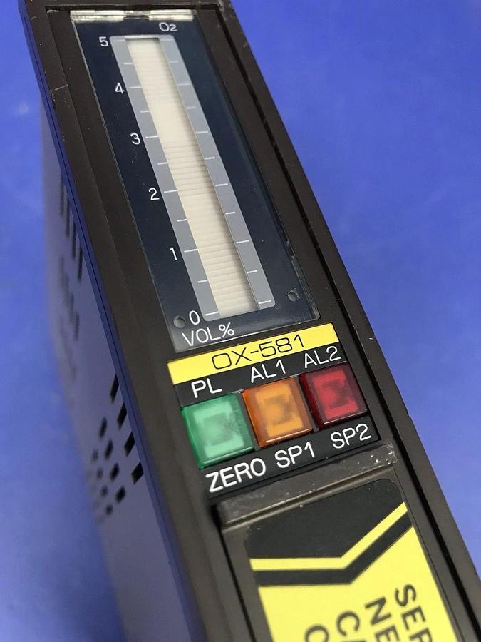 Used Riken Keiki OX-581 Oxygen Sensing Controller  , 0-5% O2, USED