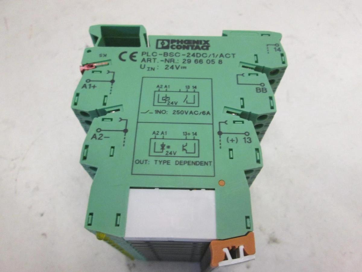 Used Phoenix Contact, PLC-BSC-24DC/1/ACT, Relay, Used, Lot of 11
