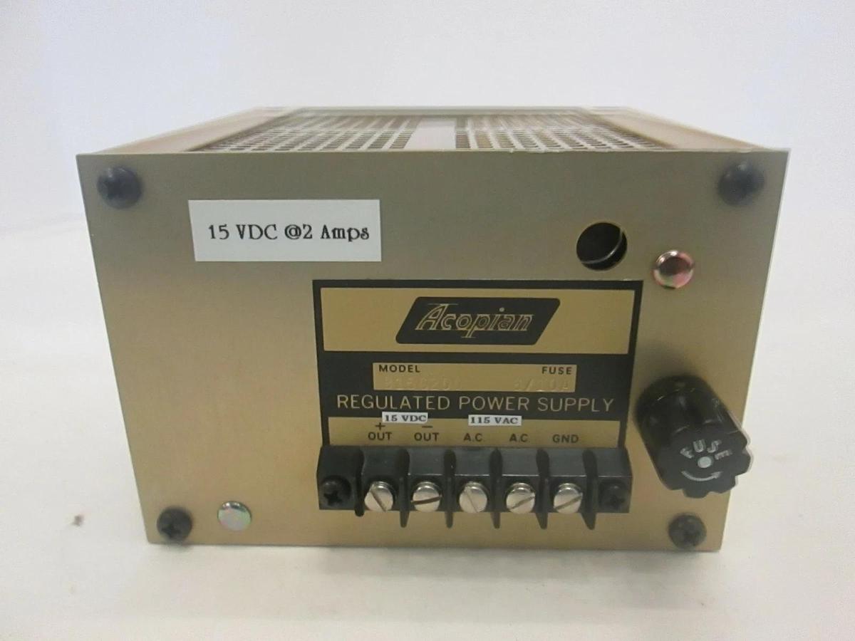 Used Acopian, Regulated Power Supply, B15G200, Used