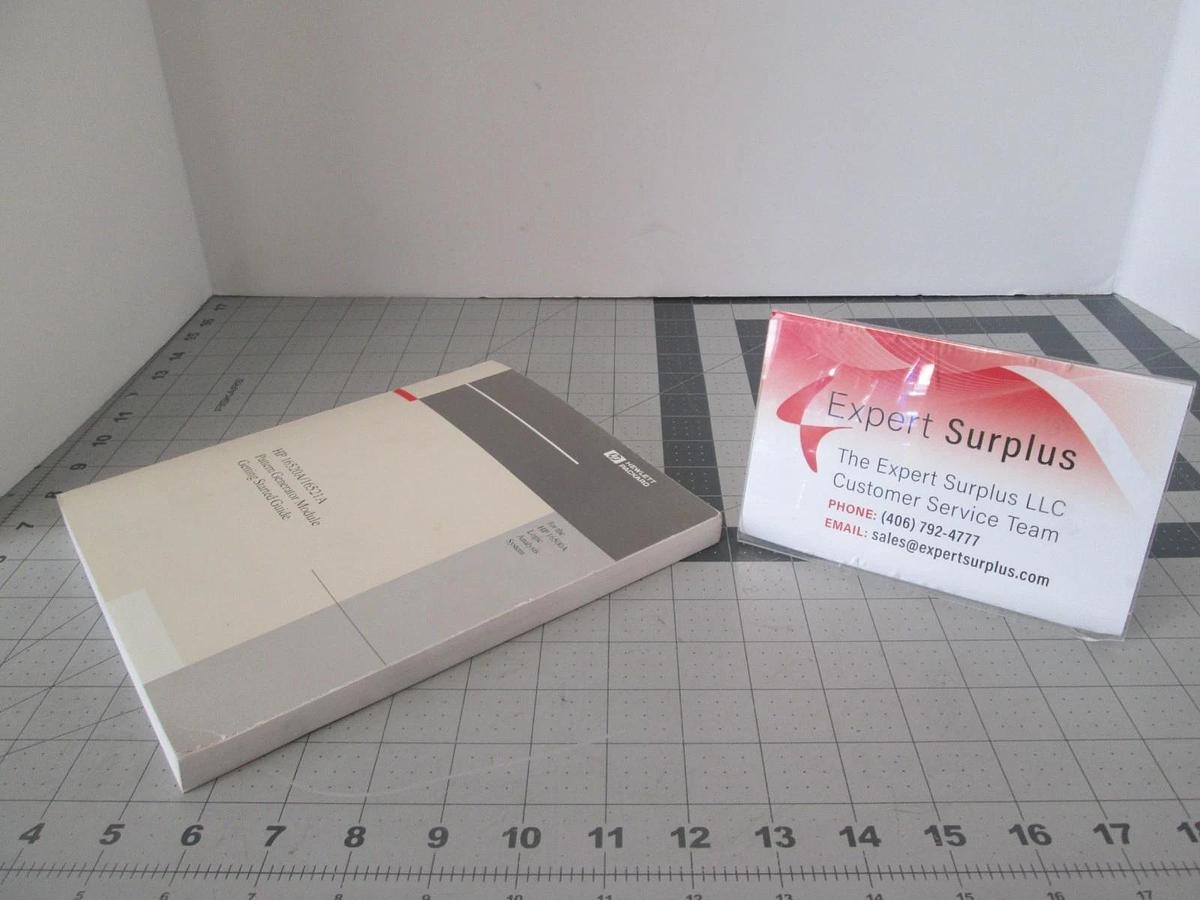 Used Hewlett Packard, HP 16520A/16521A, Pattern Generator Module Starter Guide, Used