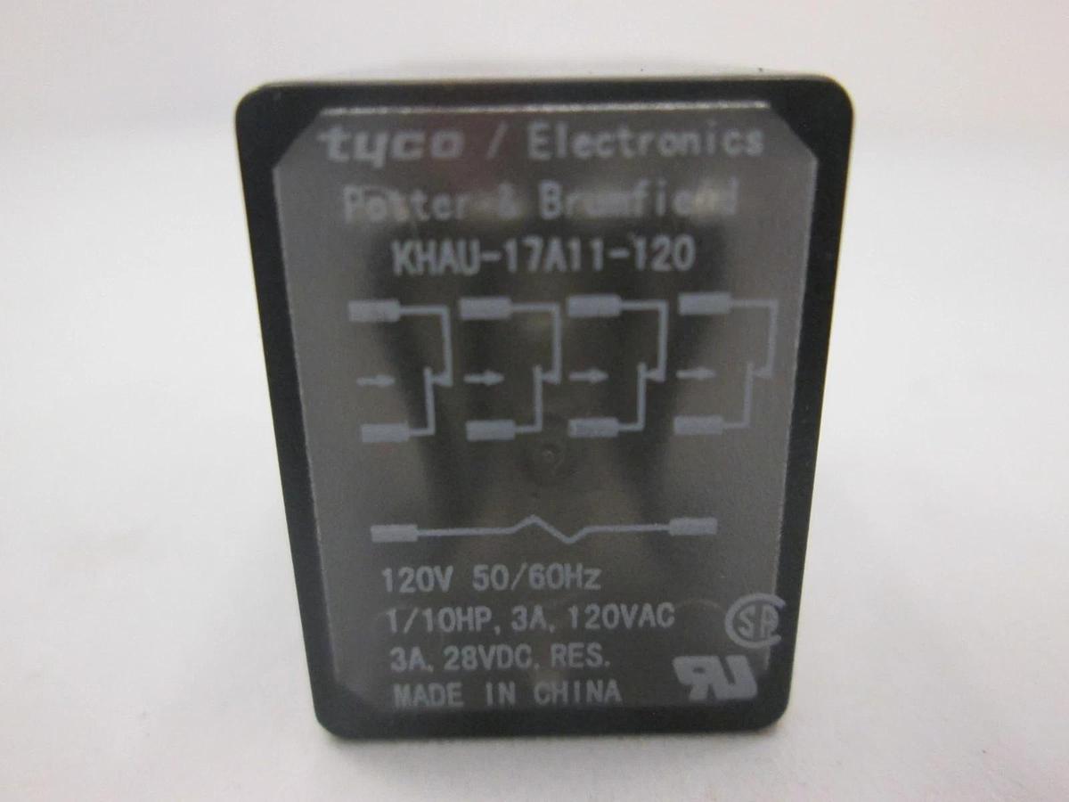 Used Potter & Brumfield, KHAU-17A11-120, 120V Relay, Used
