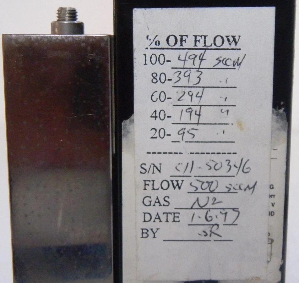 Used Unit UFC-1100A Mass Flow Controller, Gas- N2,Range- 500sccm, Used