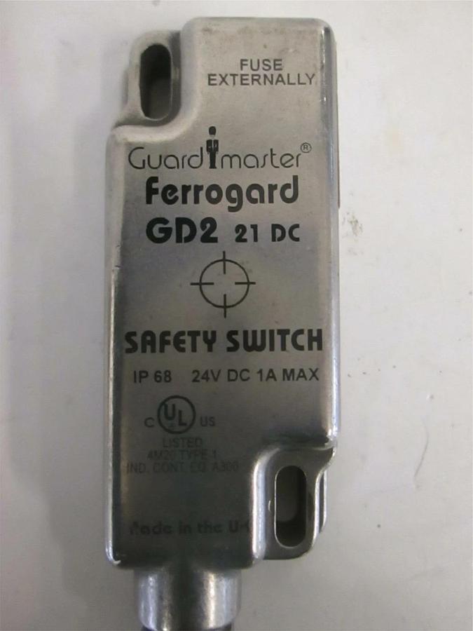Used Allen-Bradley Guard Master Ferrgard GD2 Safety Switch, Used