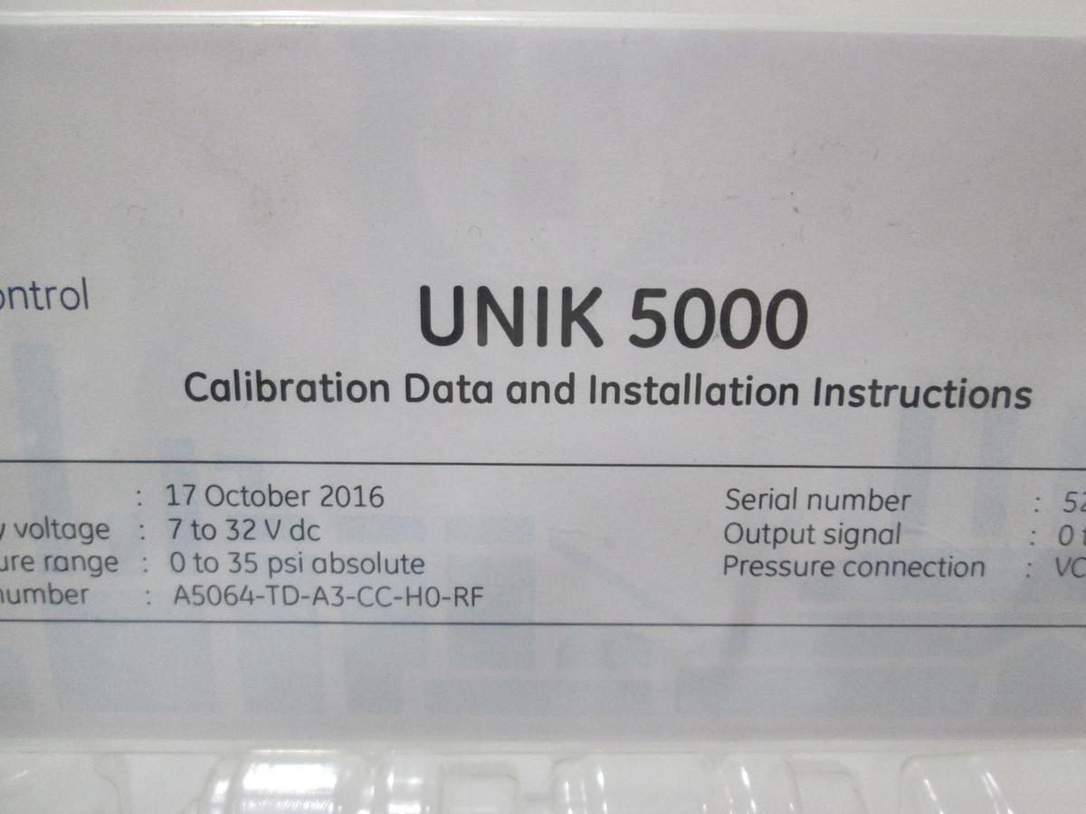 GE, UNIK 5000, PMP 5064-TD-A3, Pressure Sensor, New