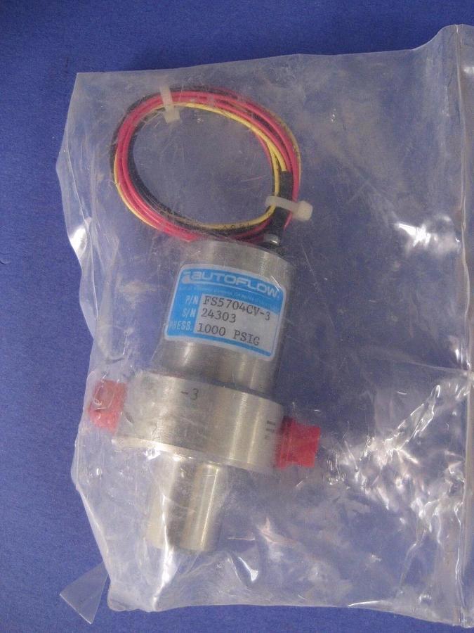 Autoflow FS5704CV-3 Adjustable Flow Switch for High Flow Liquid, Viton Seal, NEW