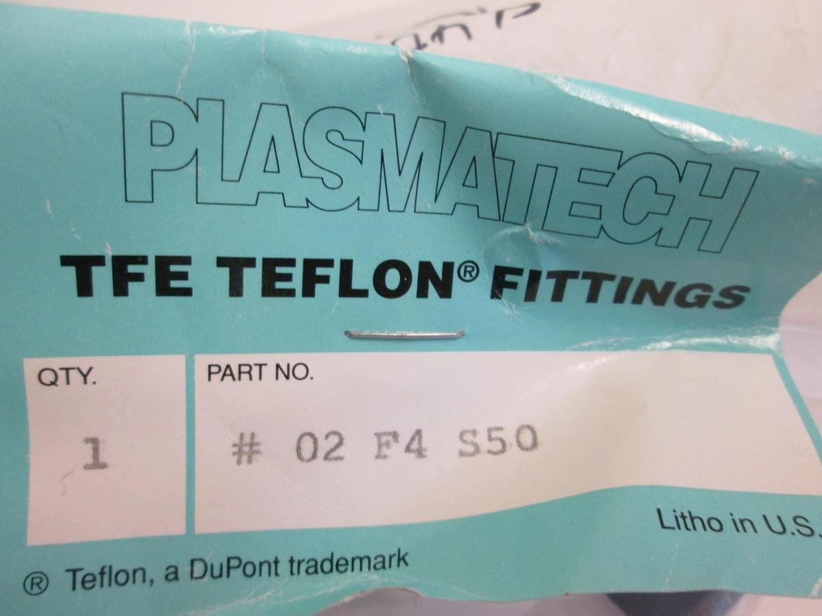 PLASMATECH TFE Teflon Fittings, 02-F4-S50, NIP, Lot of 4