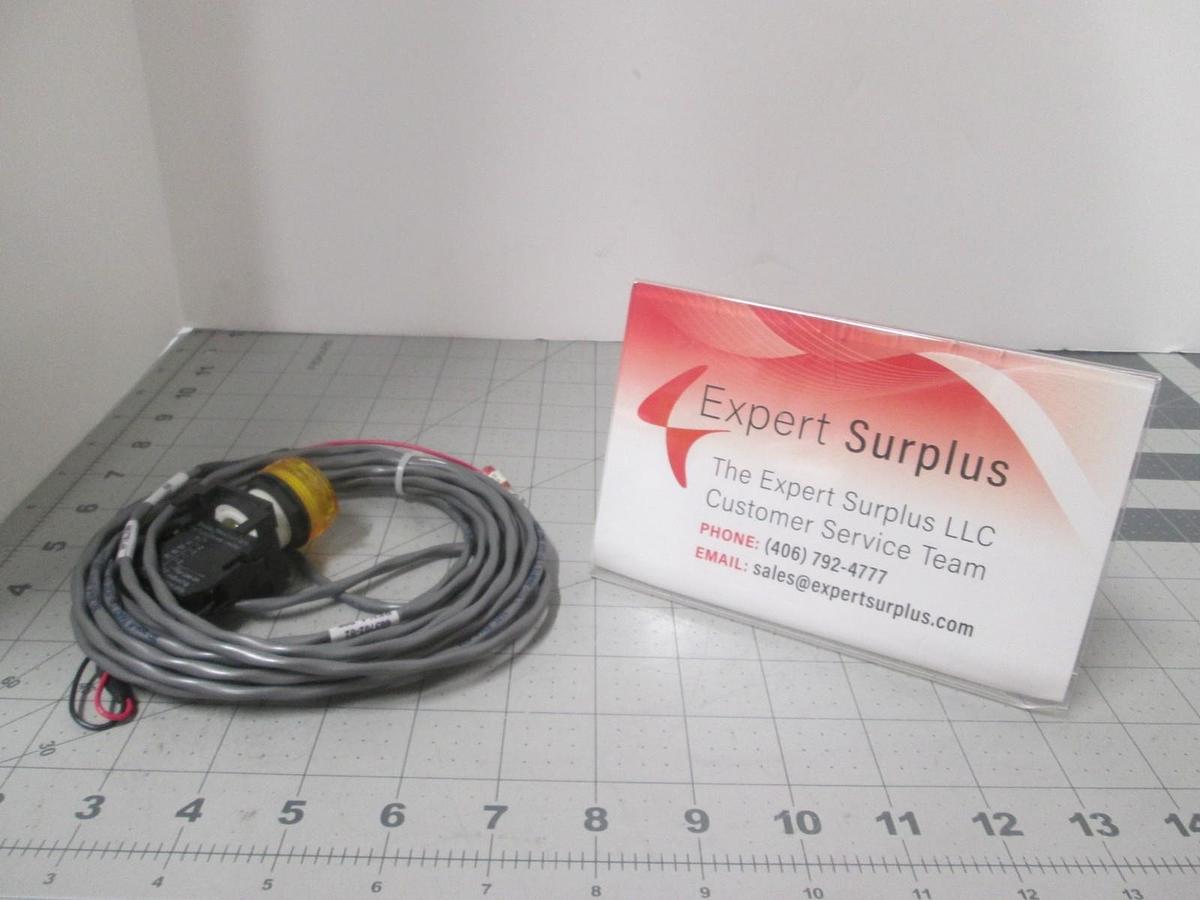 Cutler Hammer, 603702-02, Yellow Indicator Light Harness w/ Keyboard Switch, New