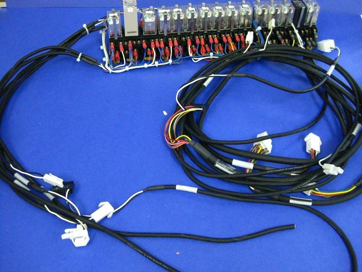 Used OMRON Relay Assy w/ MY2N-D2 Relays, H3Y Timer, G3FD-102SN SS Relay, Track Mount
