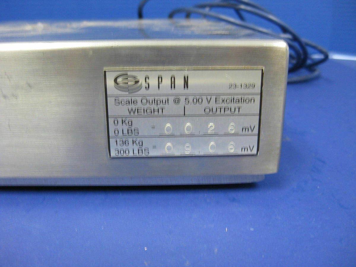 Used Span GCS-300, Scale Load Up To 300LBS, Stainless Steel, Used