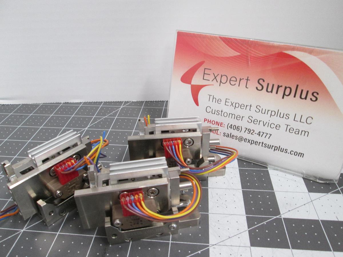 Used SMC 11-MXJ8-5CP Precision Air Slide Table Lot of 3 Cleanroom Actuator Bracket