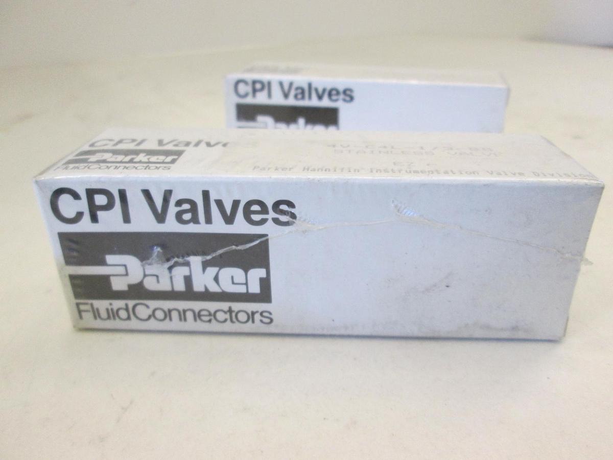 Used Parker, 4V-C4L-1/3-SS, Check Valve, New Unopened, Lot of 2