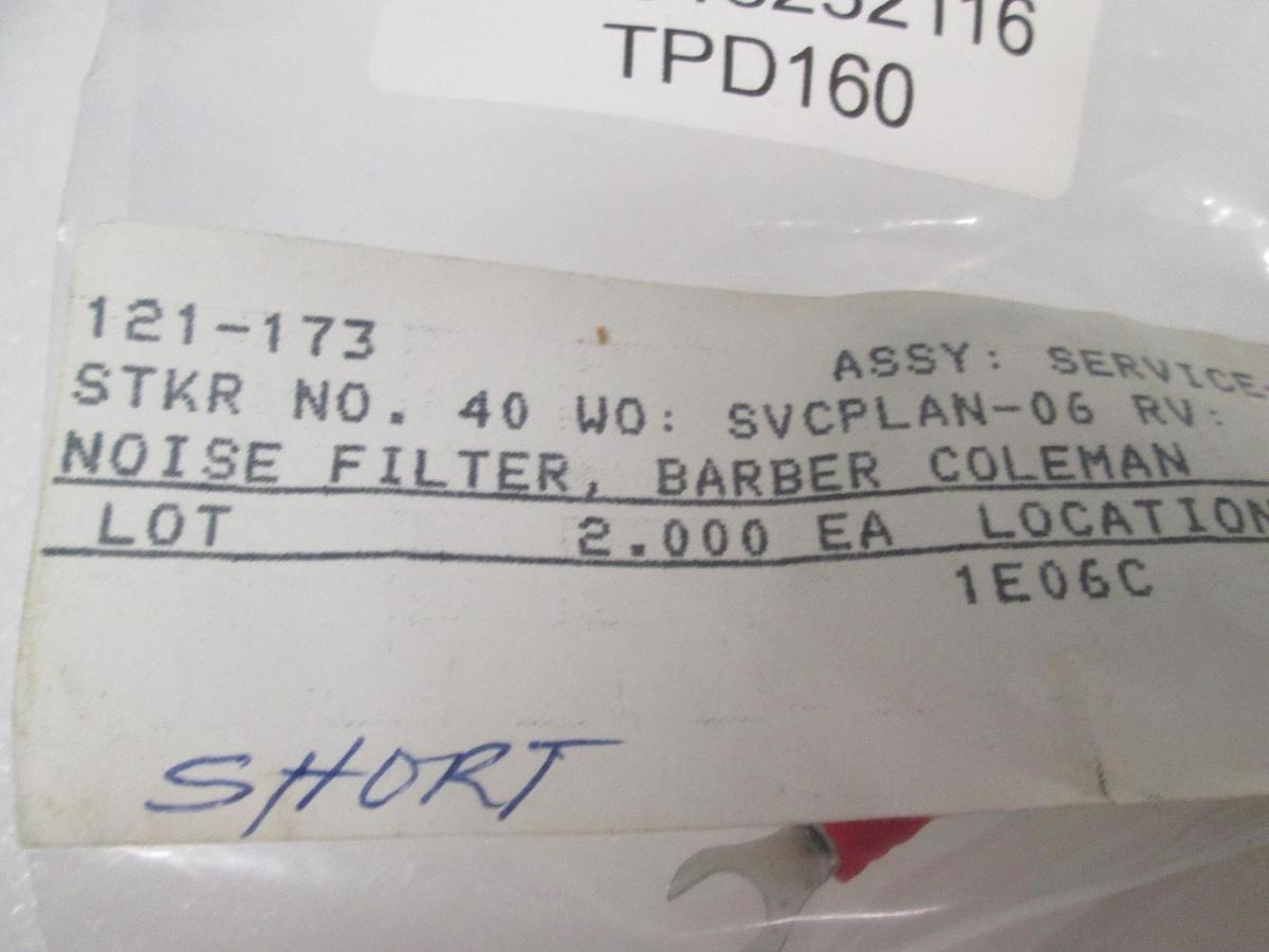 Barber Colman, Noise Filter, 33-1350, 121-173, New