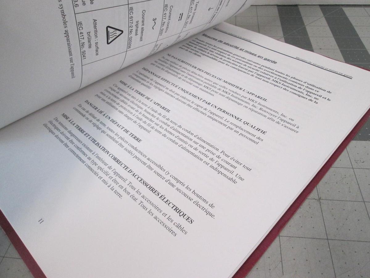Used MKS, Type 660B, Power Supply Digital Readout, Preliminary Manual, Used