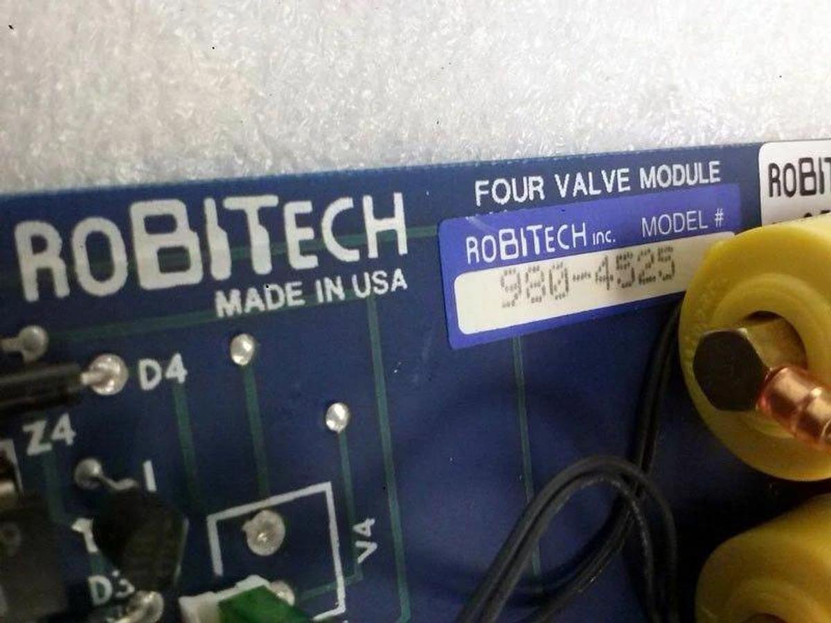 Used Robitech 980-4525 Four Valve Module PCB Assembly, Used