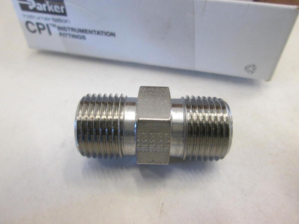 Parker, 6-6 MHN-SS, Male Hex Nipple, New
