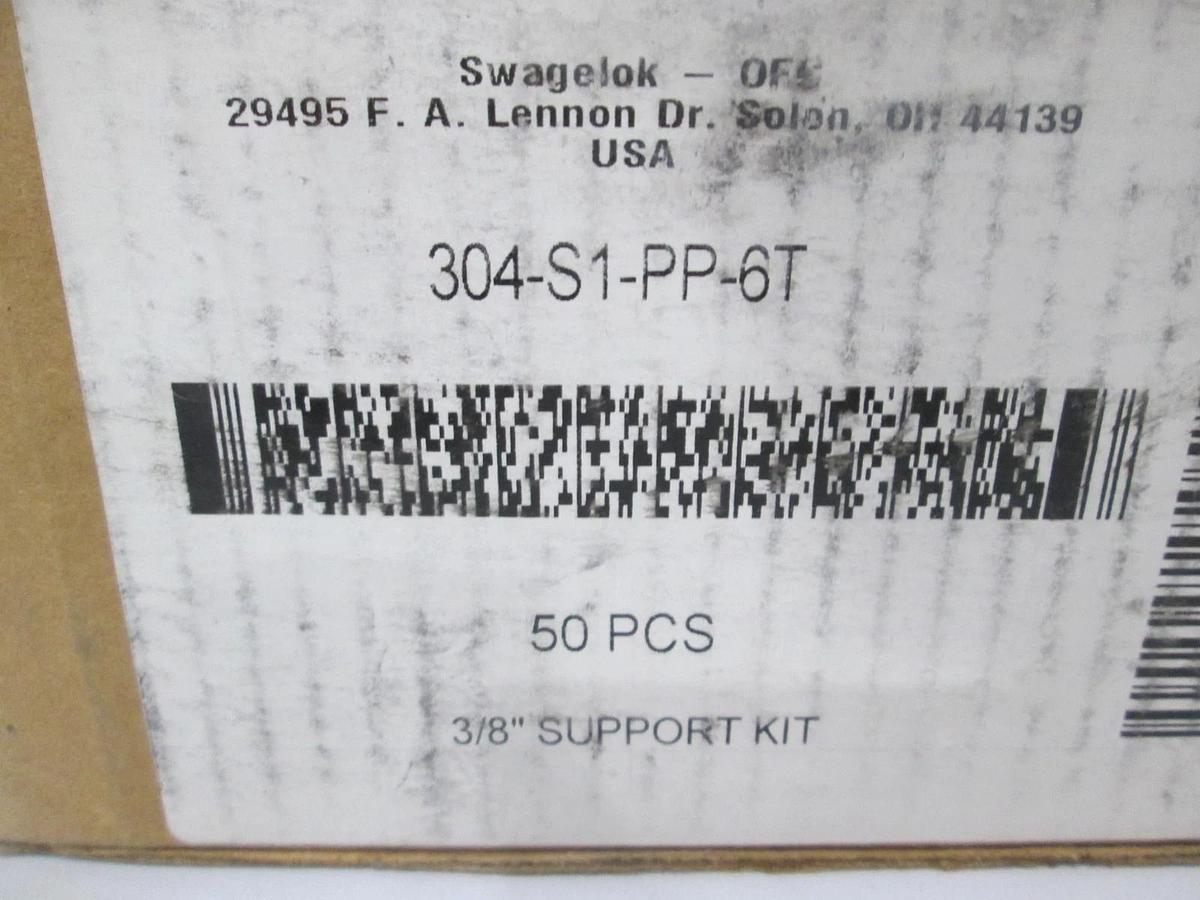 Swagelok, 304-S1-PP-6T, 3/8" Support Kit, New, Lot of 50