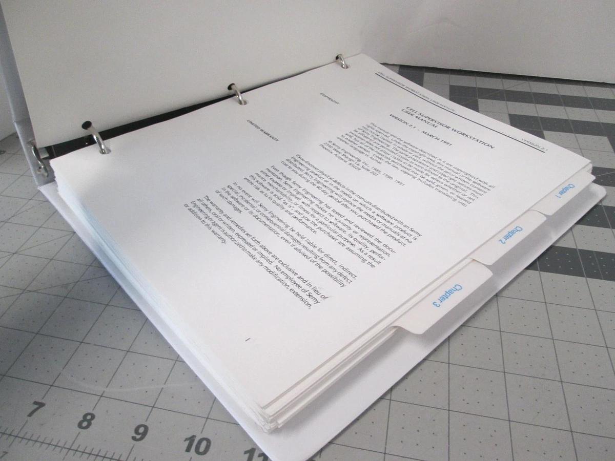Used Semy, Version 2.1, Cell Supervisor Workstation, User Manual, Used