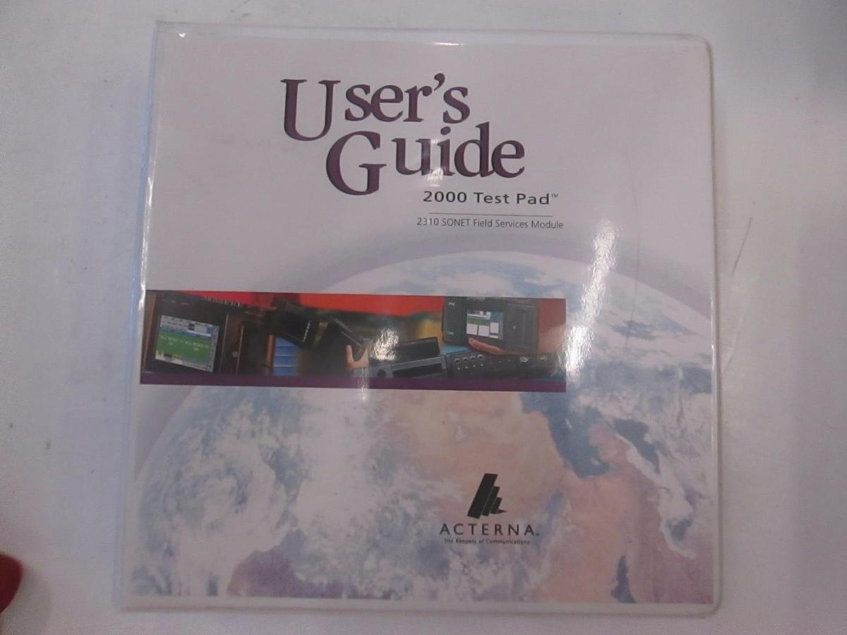 Used Acterna TestPad 2000 2310 SONET Field Service Module Reference Guide, Used