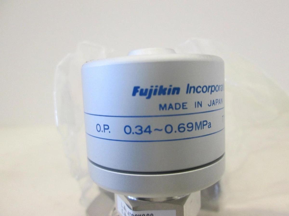 Used Fujikin, O.P. .34 -.69 MPa Pneumatic Valve, N.O, 316L, 1/4 FVCR, Used, Lot of 3
