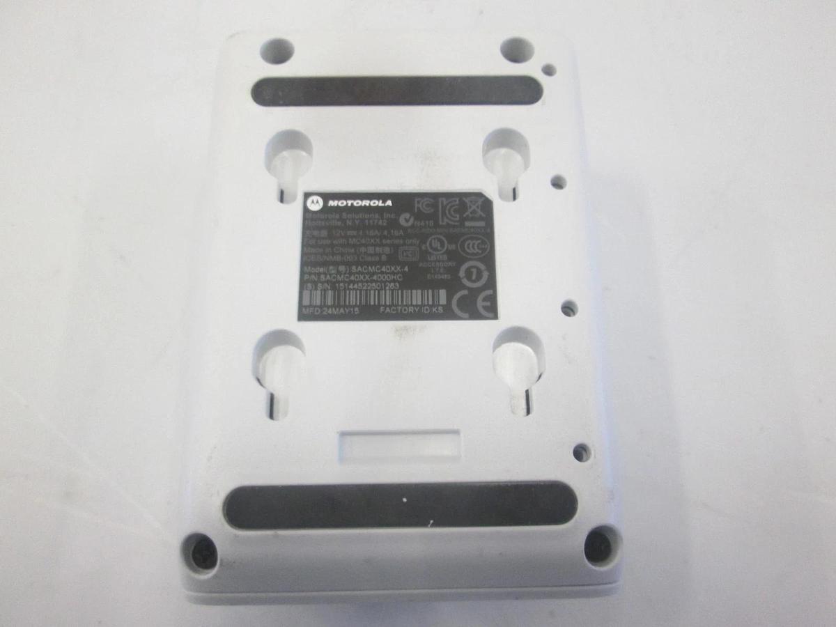 Used Motorola, SACMC40XX-4, 4 Slot Battery Charger, No Power Supply, Used