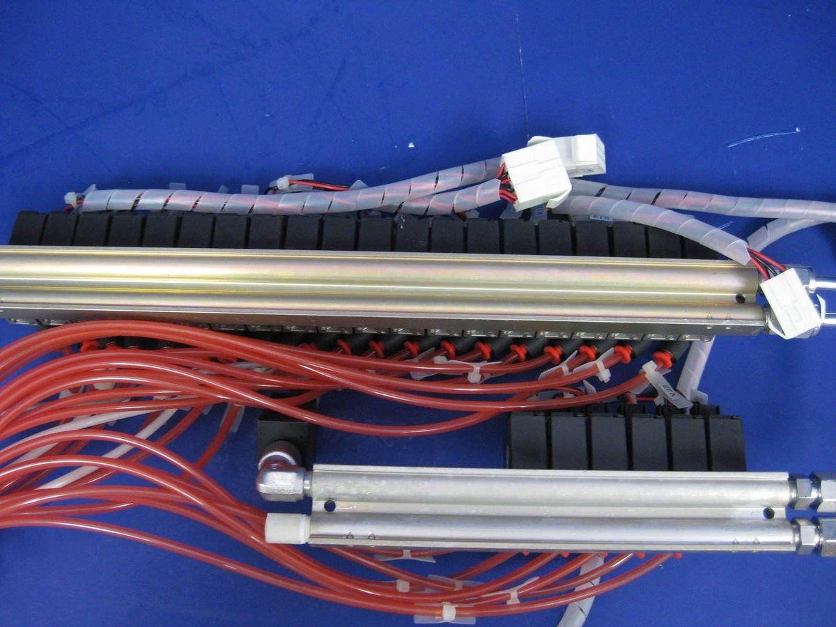 Used SMC 10-VZ110 Valve Assembly w/ 26 Valves, 2 Manifold, IPS 122 & Pressure Switch