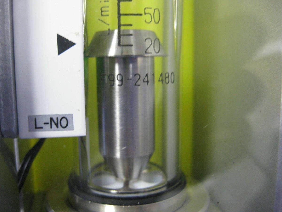 Used Tokyo Keiso F99-241480 Purge Meter, 20-200 l/Min N2, Used
