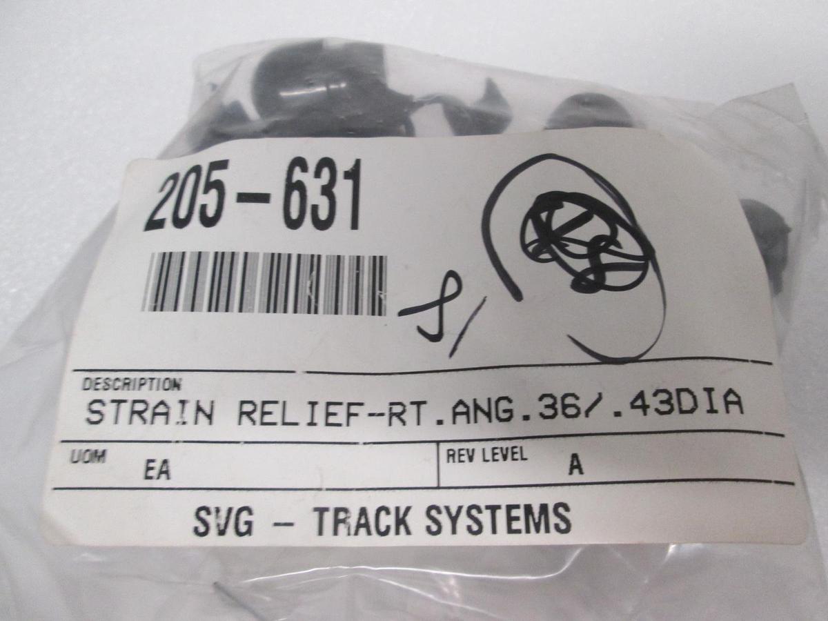 Used Strain Relief-RT.ANG.36/.43DIA, 205-631, New, Lot of 18