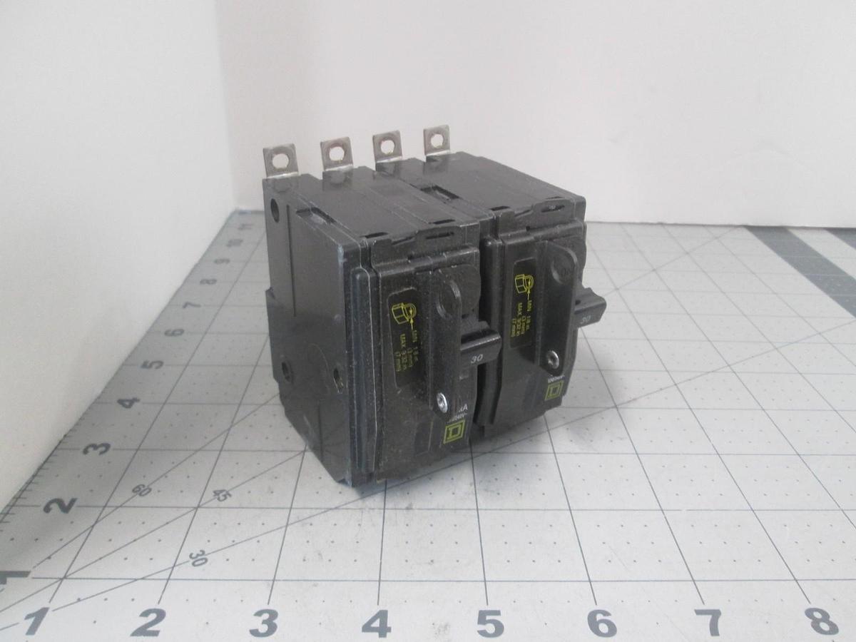 Used Square D, QO215, 2 Pole, Circuit Breaker, 10KA, 120/240V, QO Series, New, Lotof2