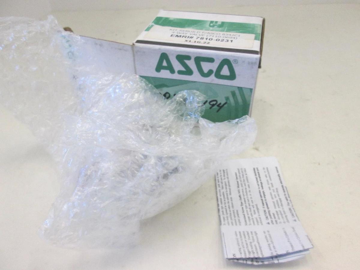 Asco Red Hat, Solenoid 4 Way Valve Rebuild Kit, 7810-0231, New