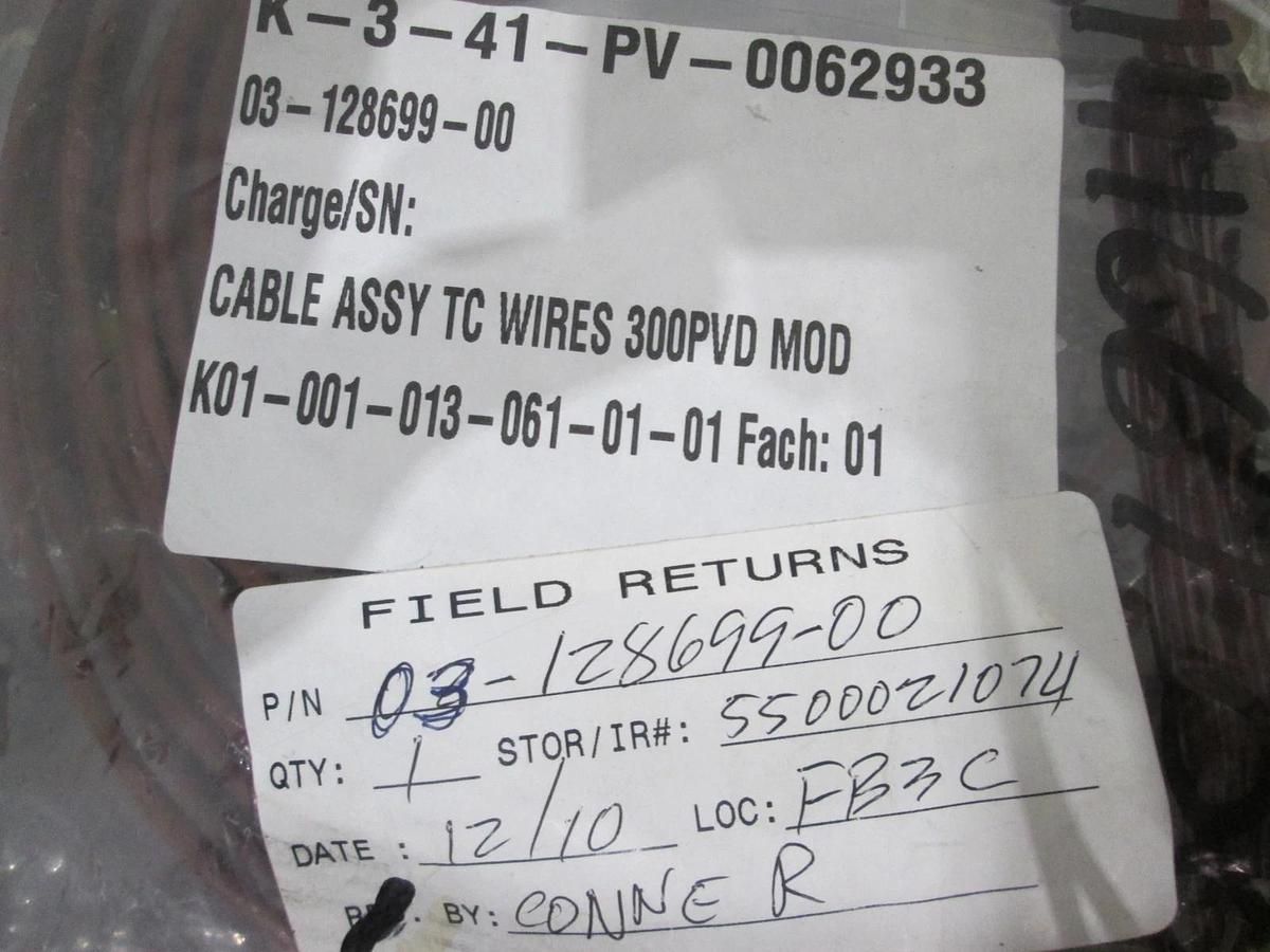 Used LAM Research, 03-128699-00, Cable Assy, TC Wires 300PVD MOD, Used