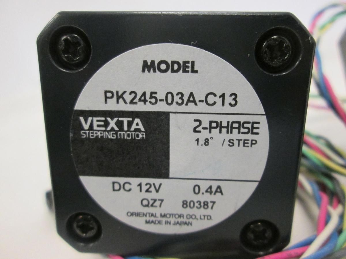 Used Vexta, 2 Phase Stepping Motor, PK245-03A-C13, Used, Lot of 2