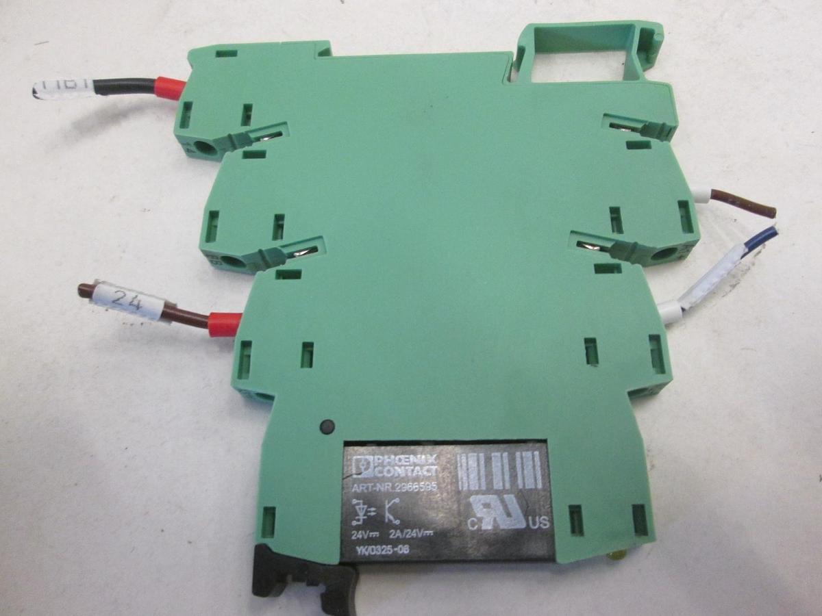 Used Phoenix Contact, PLC-BSC-24DC/1/ACT Relay, Used, Lot of 2