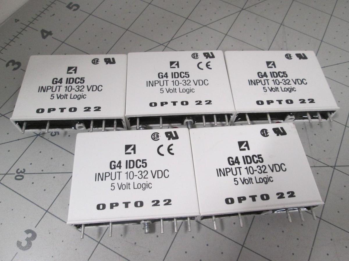 Used Opto 22, G4 IDC5, Digital Input Module, 10-32 VDC, Used, Lot of 5