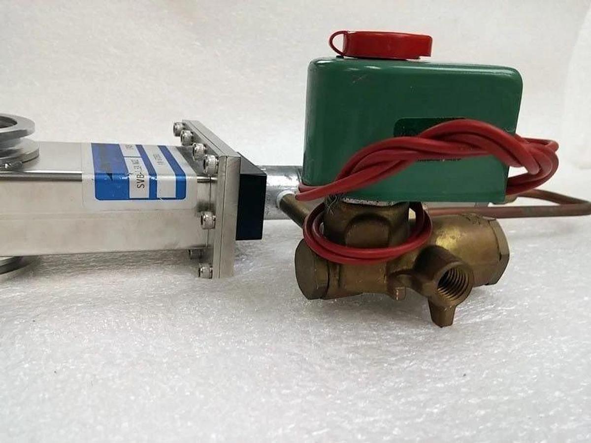 Used Innotec SVB-1.52A Gate Valve NW32 with Asco 834582, New