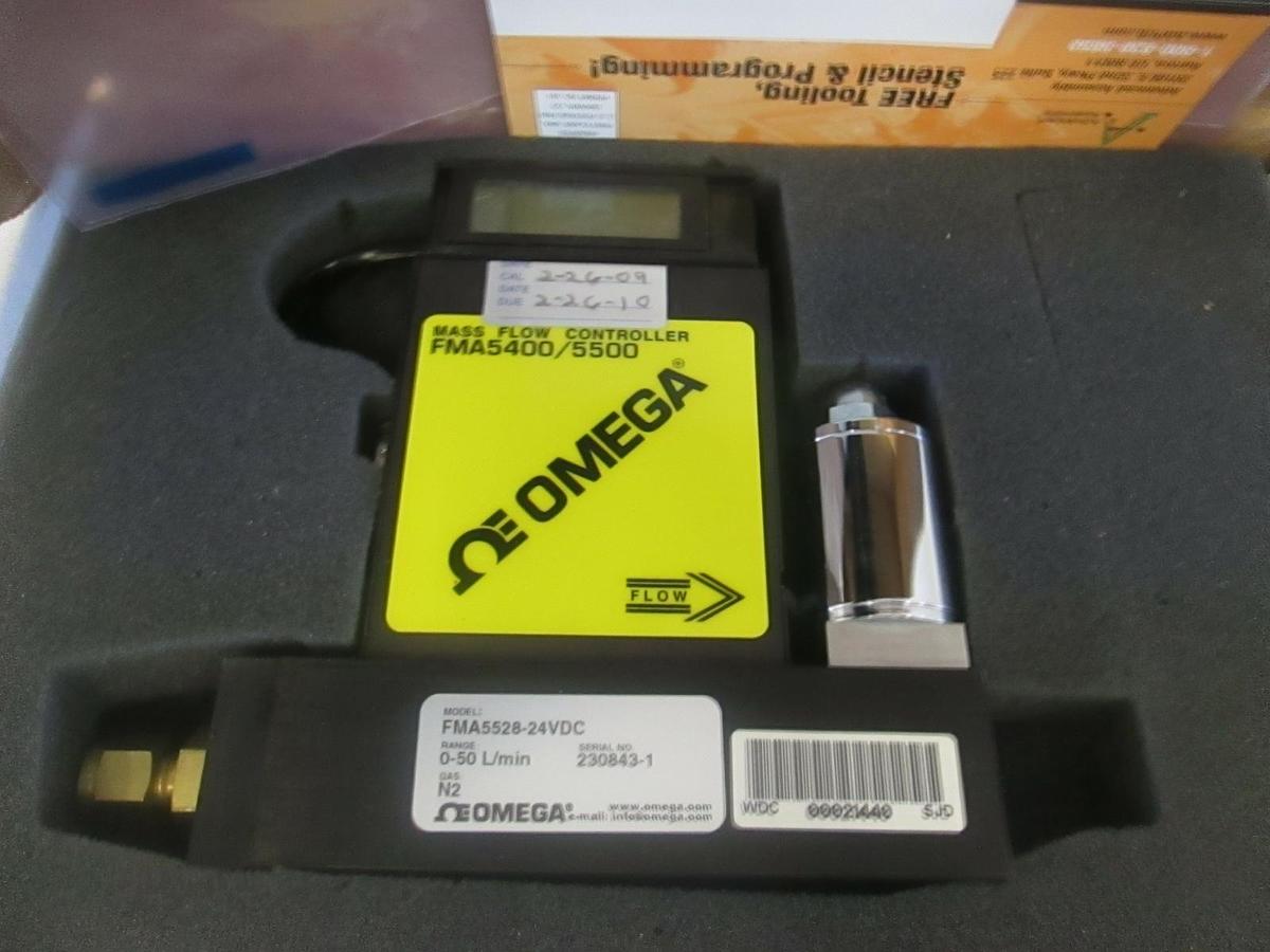 Omega MFC, 0-50 L/min, N2, FMA5528-24VDC, New