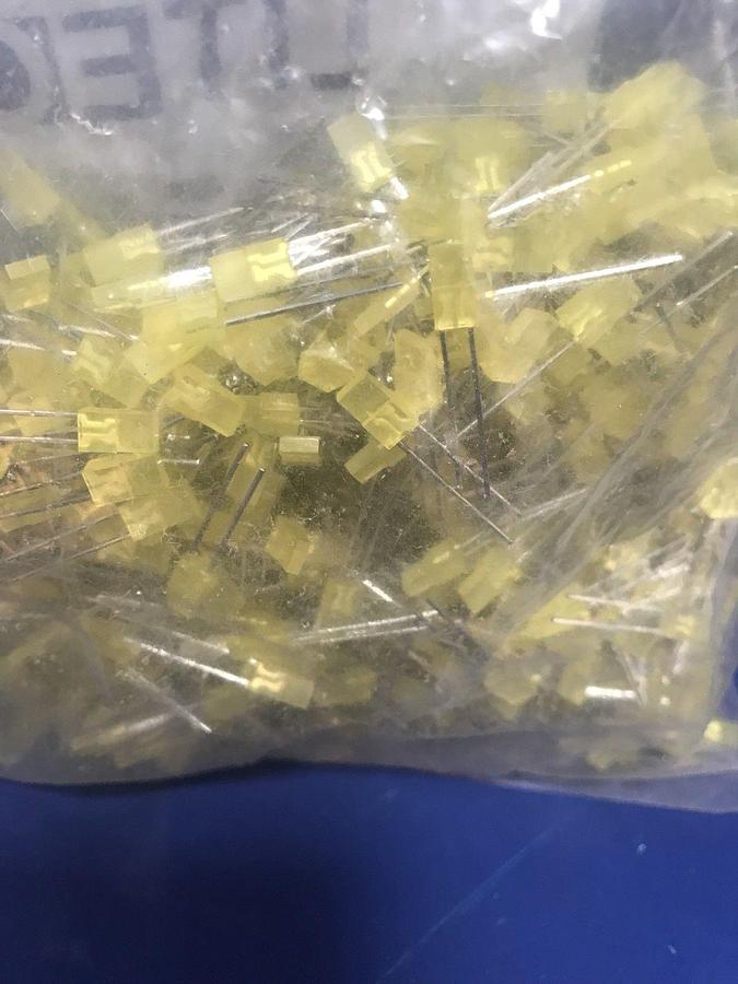 Used LITEON LTL-13258A Yellow LED Lamp, Lot of 1000 New