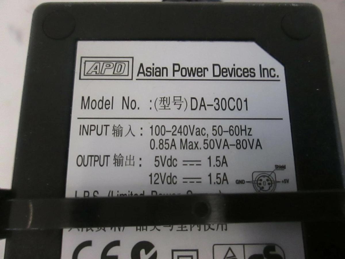 Used Asian Power Devices, DA-30C01, Power Supply AC Adapter, Used