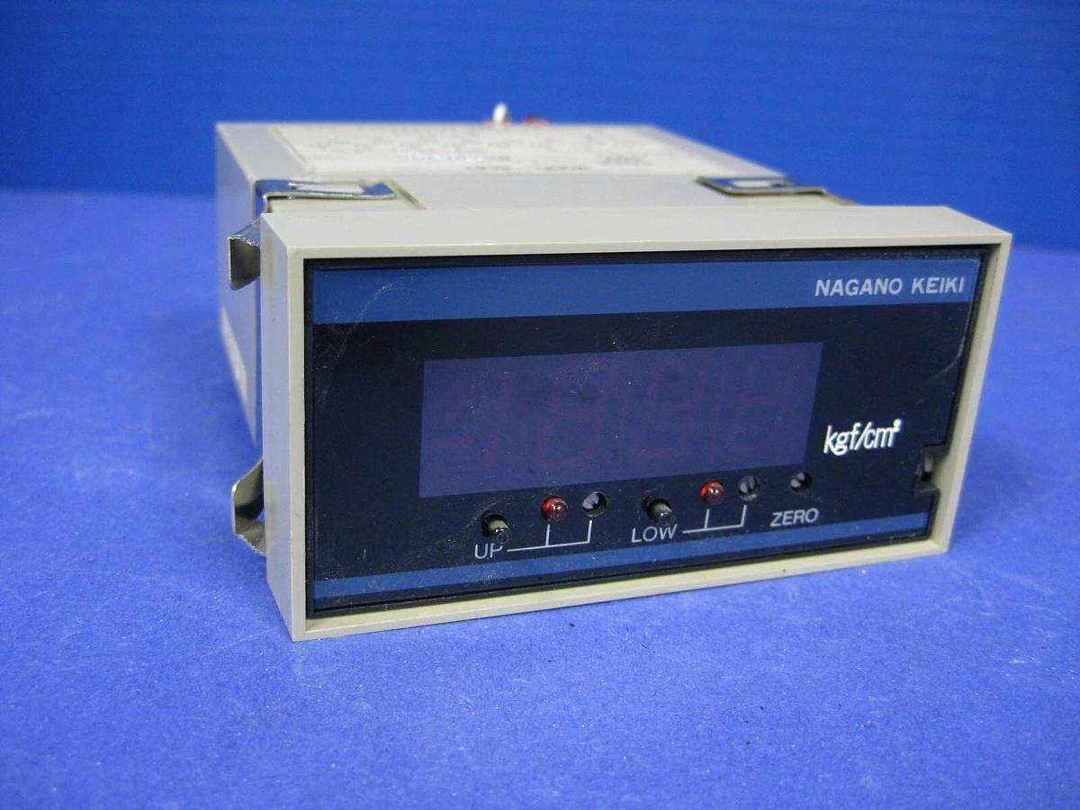 Used NAGANO KEIKI GC82-229 Digital Indicator, 200-100VAC, -1 - 3 Kgf/cm2, 0-60mV