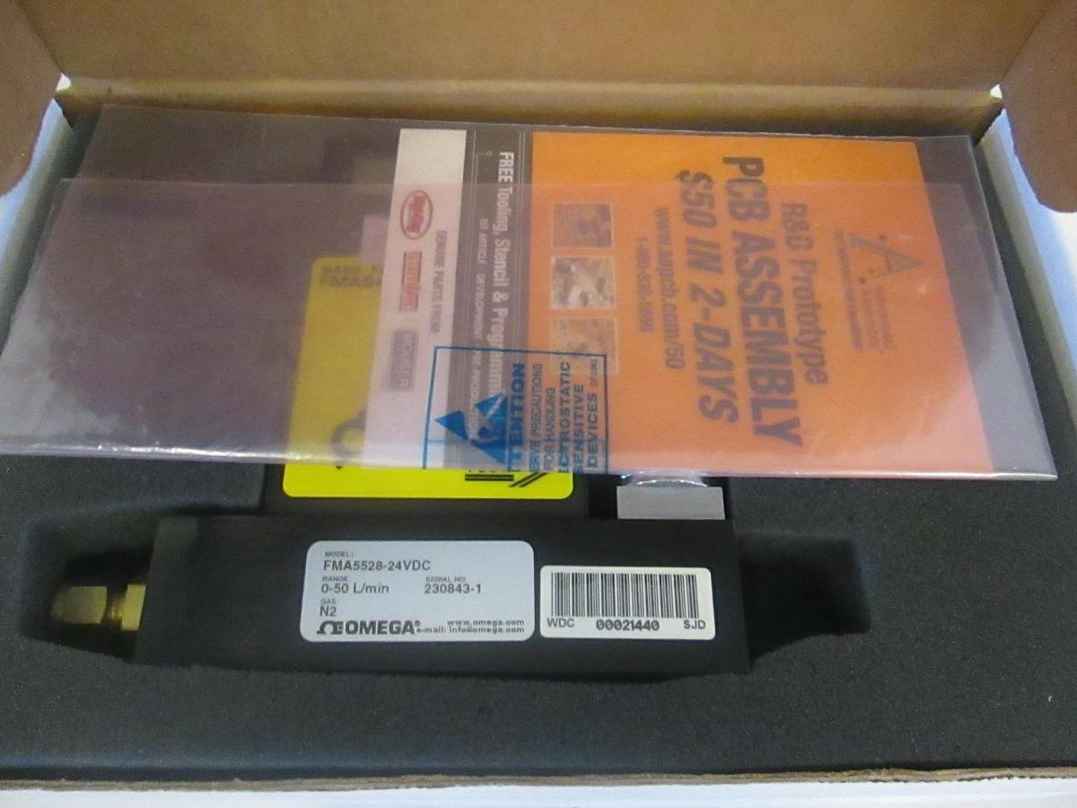 Omega MFC, 0-50 L/min, N2, FMA5528-24VDC, New