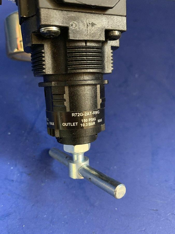 Used Norgren R72G-2AT-RMG Pneumatic Regulator w/ Gauge, Used