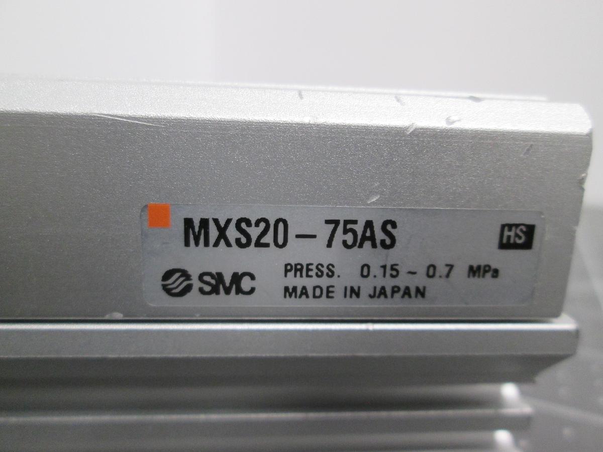 Used SMC MXS20-75AS Precision Air Slide Table